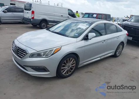 2015 Hyundai Sonata Limited z USA, uszkodzony, nr VIN 5NPE34AF9FH026972
